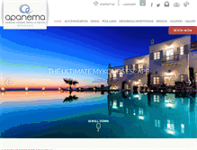 Tablet Screenshot of apanemaresort.com